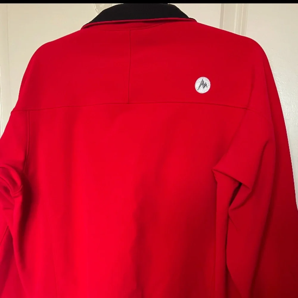 Marmot Men's Full Zip Jacket‎ Trango Softshell Red With Black Lining Size M